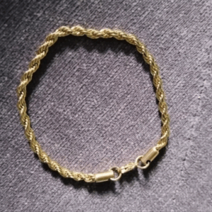 Pulseira Trançada dourada